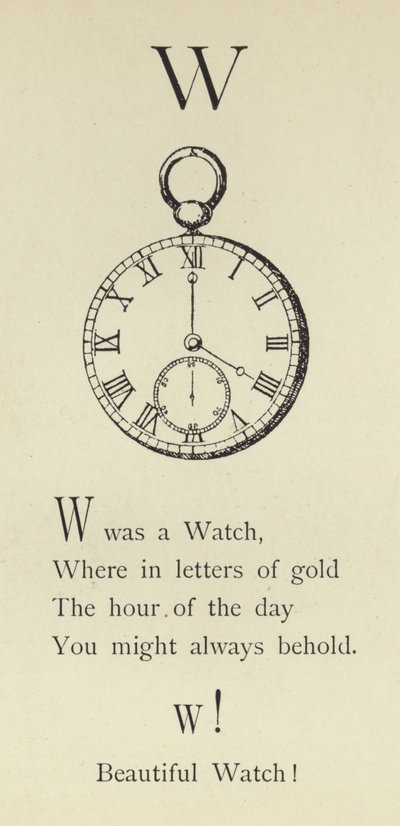 文字W 作： Edward Lear